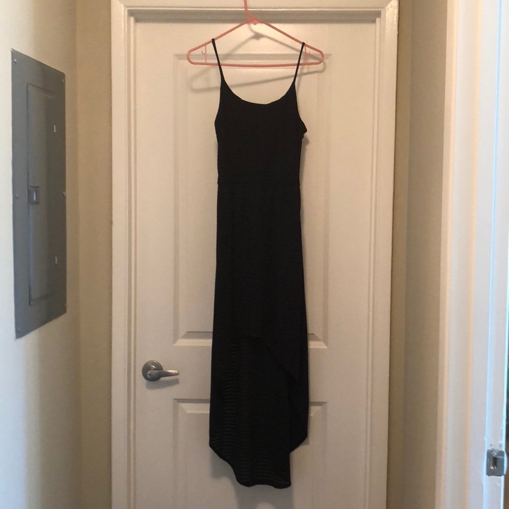 Aqua high low black dress